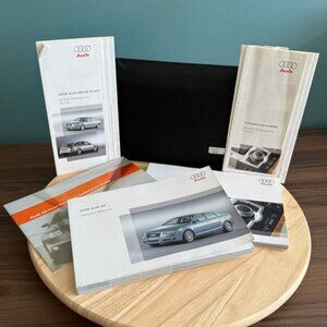 2008 Audi A6 Owners Manual & MMI Guide W/ Black Storage Case Complete
